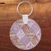 diamanten Design in pinks Sleutelhanger (Voorkant)