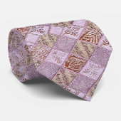 diamanten Design in pinks Stropdas (Opgerold)