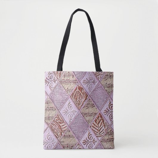 diamanten Design in pinks Tote Bag (Voorkant)