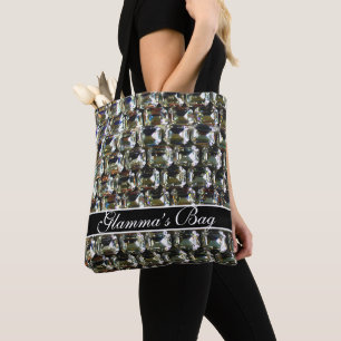 diamanten, edelstenen patroonjuwelen, Glam-ma's Tote Bag