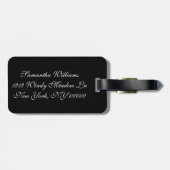 diamanten, edelstenen sieraden bagagelabel (Achterkant horizontaal)