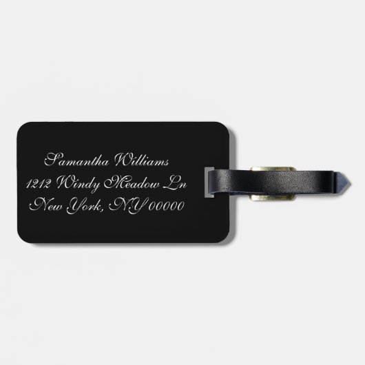 diamanten, edelstenen sieraden bagagelabel (Achterkant horizontaal)