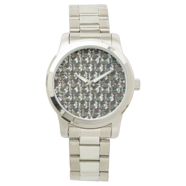 Diamanten edelstenen strass horloge (Voorkant)