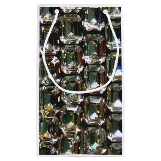 Diamanten, elegant  edelstenen patroon klein cadeauzakje (Achterkant)