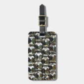 diamanten, elegante  edelstenen bagagelabel (Voorkant verticaal)