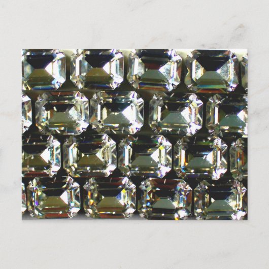 diamanten, elegante  edelstenen briefkaart (Voorkant)