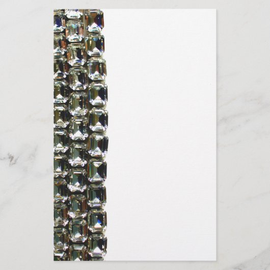 diamanten, elegante  edelstenen briefpapier (Voorkant)
