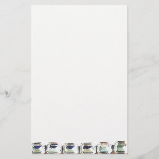 diamanten, elegante  edelstenen briefpapier (Voorkant)