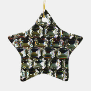 diamanten, elegante edelstenen keramisch ornament