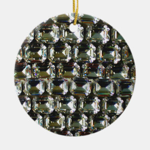 diamanten, elegante  edelstenen keramisch ornament