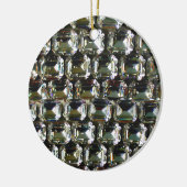 diamanten, elegante  edelstenen keramisch ornament (Links)