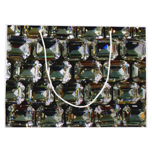 diamanten, elegante  edelstenen large cadeautasje (Achterkant)