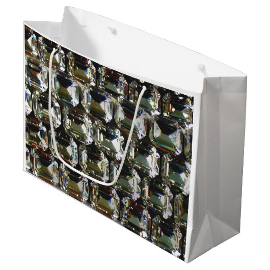 diamanten, elegante  edelstenen large cadeautasje (Voorkant Gekanteld)
