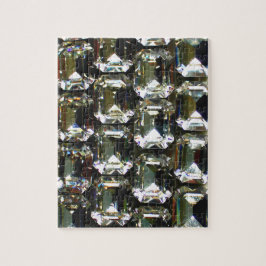 diamanten, elegante edelstenen legpuzzel