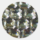 diamanten, elegante  edelstenen ronde sticker (Voorkant)