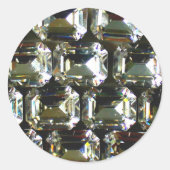 diamanten, elegante  edelstenen ronde sticker (Voorkant)