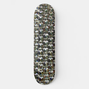 diamanten, elegante edelstenen skateboard