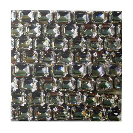 diamanten, elegante  edelstenen tegeltje (Voorkant)