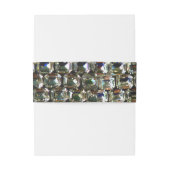 diamanten, elegante edelstenen uitnodigingen wikkel (Achterkant Voorbeeld)