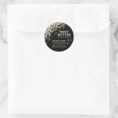 Diamanten elegante luxe moderne rou ronde sticker (Tas)