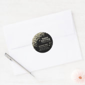 Diamanten elegante luxe moderne rou ronde sticker (Envelop)