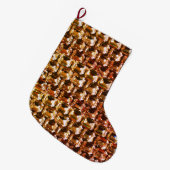 Diamanten, elegante  paarse edelstenen grote kerstsok (Voorkant (Hangend))