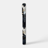 Diamanten en bloemen iPhone 15 case (Linkerkant)