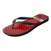 Diamanten en bloemen teenslippers (Schuin)