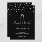 Diamanten en Champagne Brunch en Bubble Kaart (Voorkant / Achterkant)