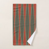 Diamanten en driehoeken bad handdoek (Handdoek)
