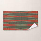 Diamanten en driehoeken bad handdoek (Handdoek)