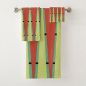 Diamanten en driehoeken bad handdoek (Insitu)