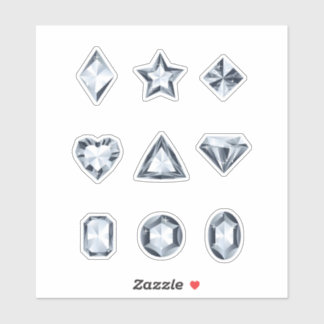 Diamanten en edelstenen stickers