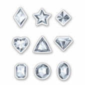 Diamanten en edelstenen stickers (Voorkant)
