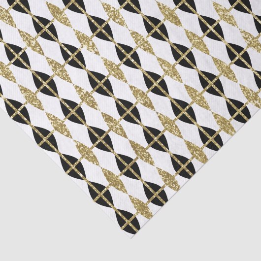 diamanten en goudraster tissuepapier (Detail)