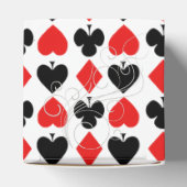 Diamanten en harten rood en zwart bedankdoosjes (Bovenkant)