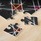 Diamanten en Kruisen Jigsaw Puzzel (Zijkant)
