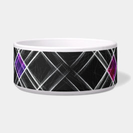 Diamanten en kruisen Keramische Pet Bowl Voerbakje