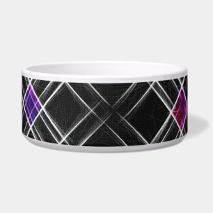 Diamanten en kruisen Keramische Pet Bowl Voerbakje