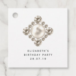 Diamanten en Parel Bedankjes Labels