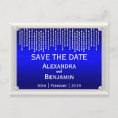 Diamanten en parelbruinvissen sparen de datum aankondigingskaart (Voorkant)