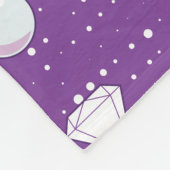 Diamanten en parelmolen fleece deken (Hoek)