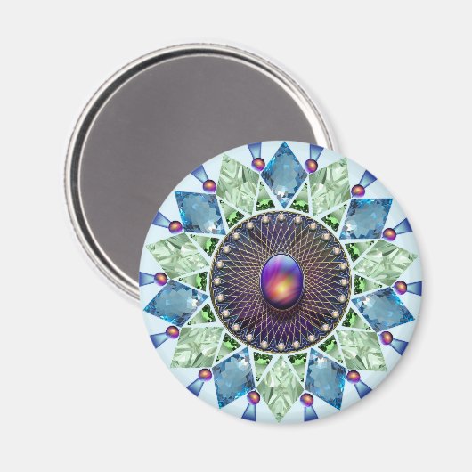 Diamanten en parels 1 magneet (Voorkant / Achterkant)