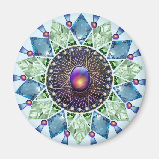 Diamanten en parels 1 magneet (Voorkant)