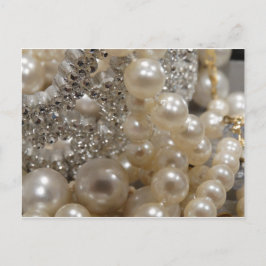 diamanten en parels briefkaart