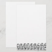  diamanten en parels briefpapier (Voorkant / Achterkant)