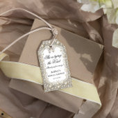 Diamanten en Parels Elegant Vrijgezellenfeest Cadeaulabel