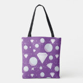 diamanten en parels tote bag (Achterkant)