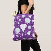 diamanten en parels tote bag (Dichtbij)
