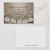 Diamanten en satijn-visitekaartjes visitekaartje (Voorkant / Achterkant)